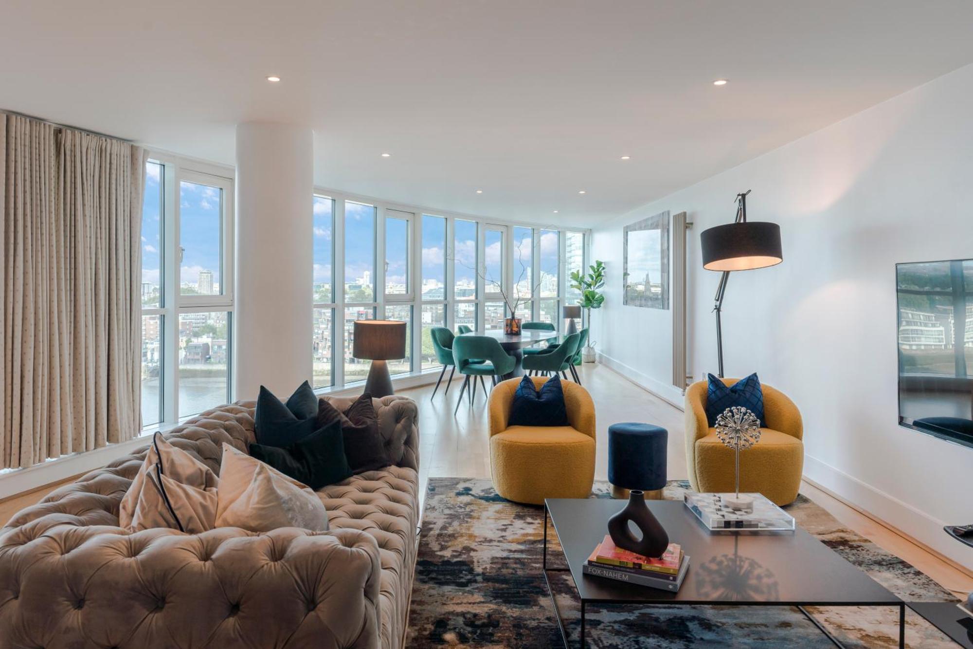 Best Thames View In Town! Large Luxxe Nomad Design Family Home London Room photo